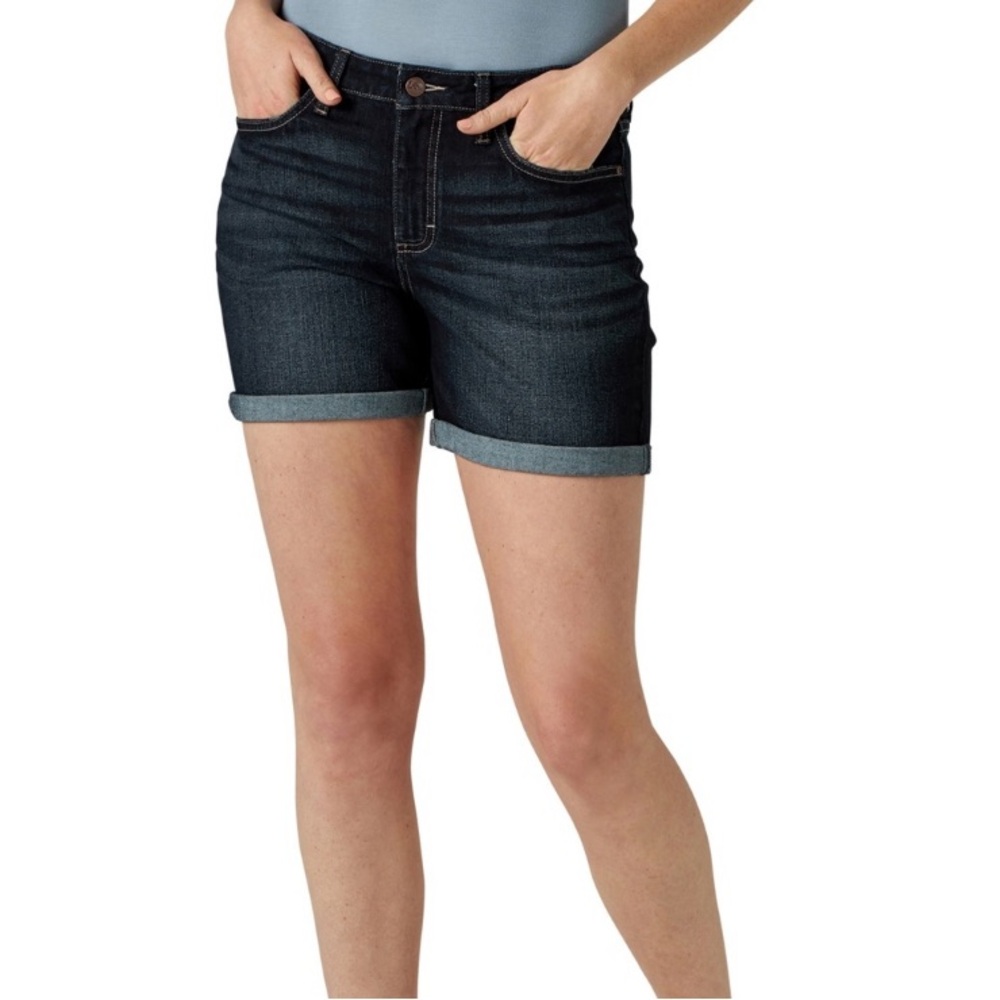 Lee Blue Jean Shorts Mid-Thigh Classic